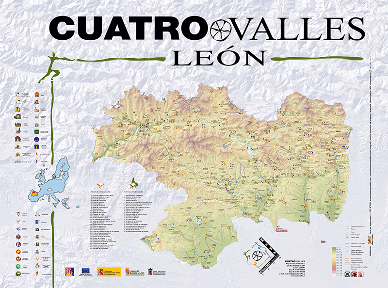 Mapa Comarca Cuatro Valles